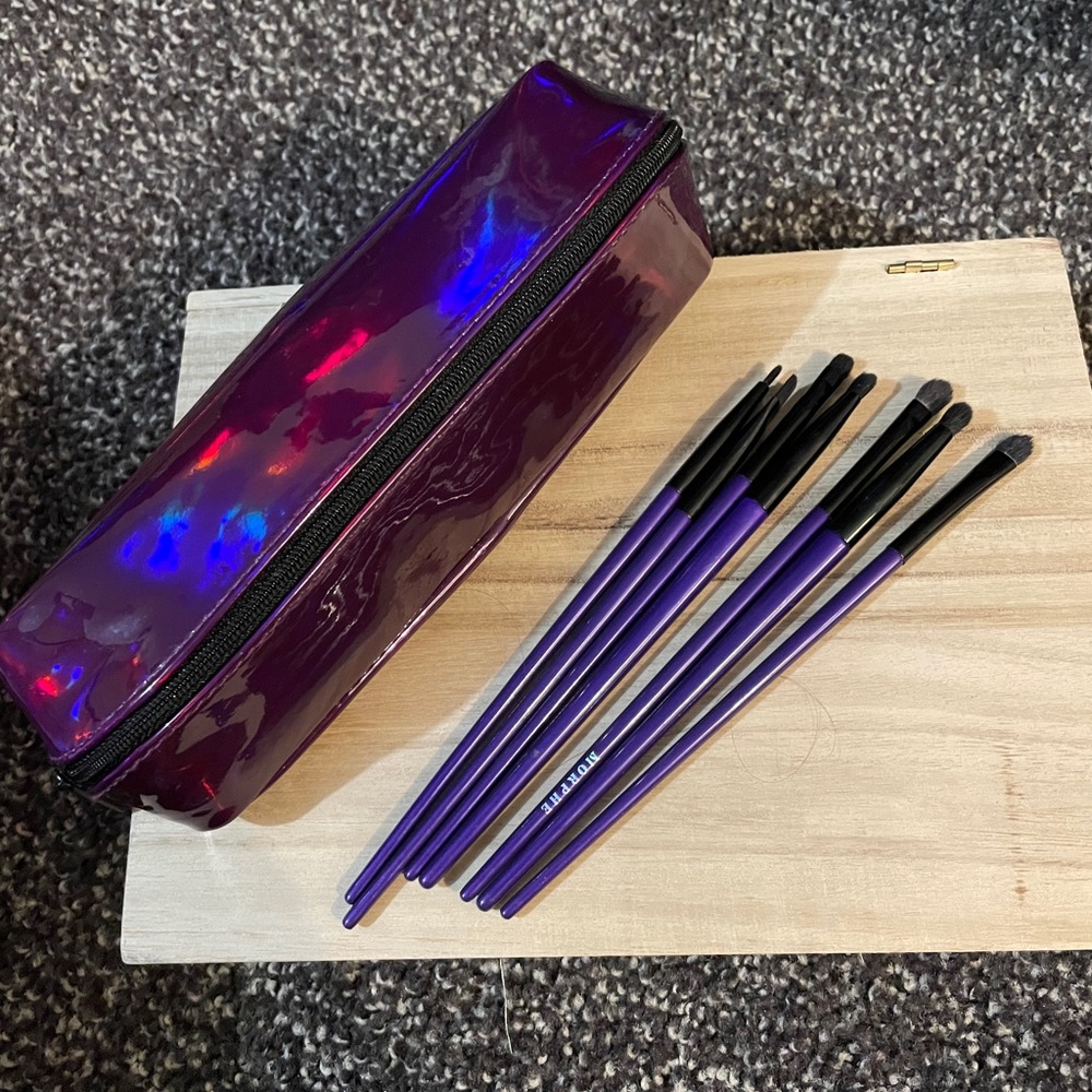 7 piece morphe purple make up brush set